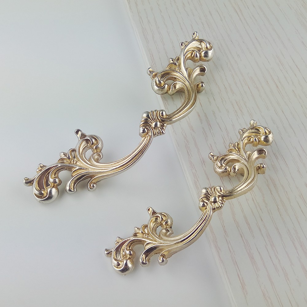Furniture Hardware Drawer Pulls - Antik Perak Klasik Furniture Menangani Dapur