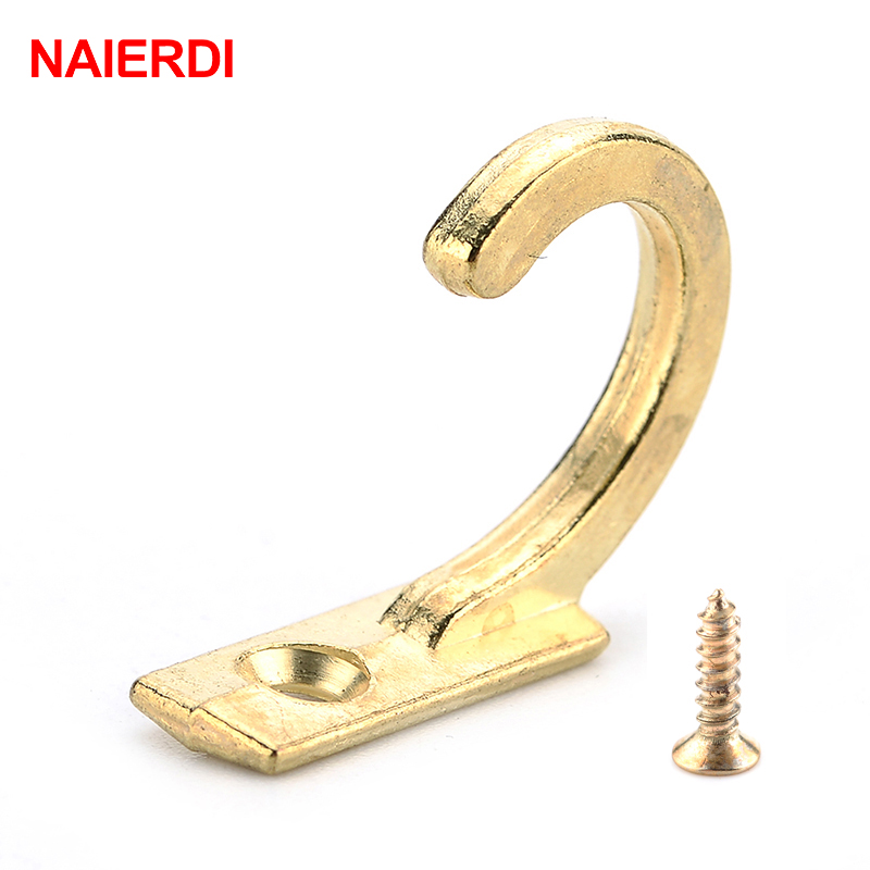 Furniture Hardware Manufacturers - Naierdi 10 Pcs Kecil Antik Kait