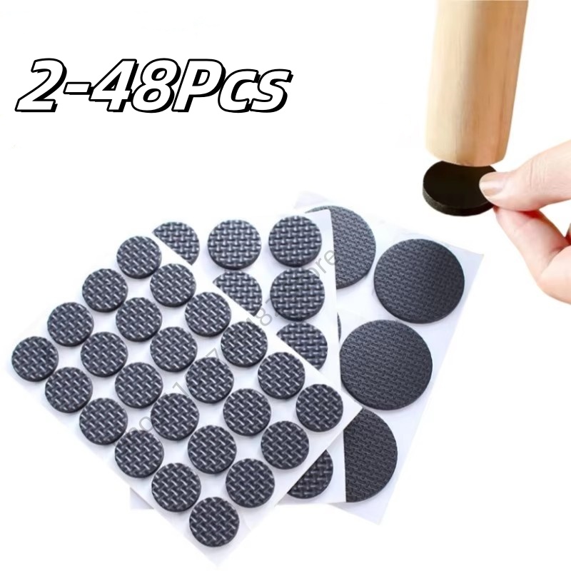 Furniture Foot Pad - 2-48 Buah Bantalan Kaki Furnitur Hitam