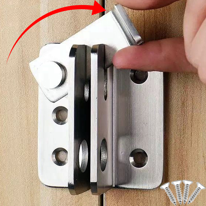 Furniture Sliding Door Hardware - 1/5set Kunci Lipat Gerbang Baja Tahan