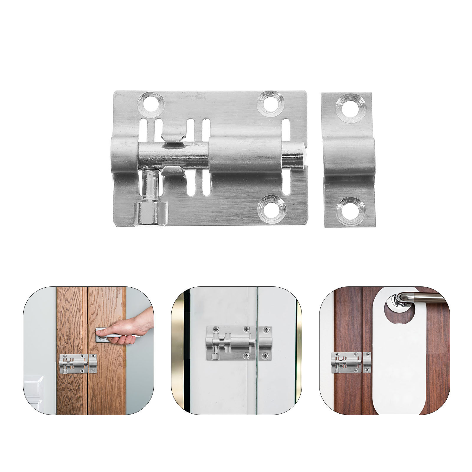 Barrel Bolt Slide - 10 Buah Kunci Geser Baut Baja