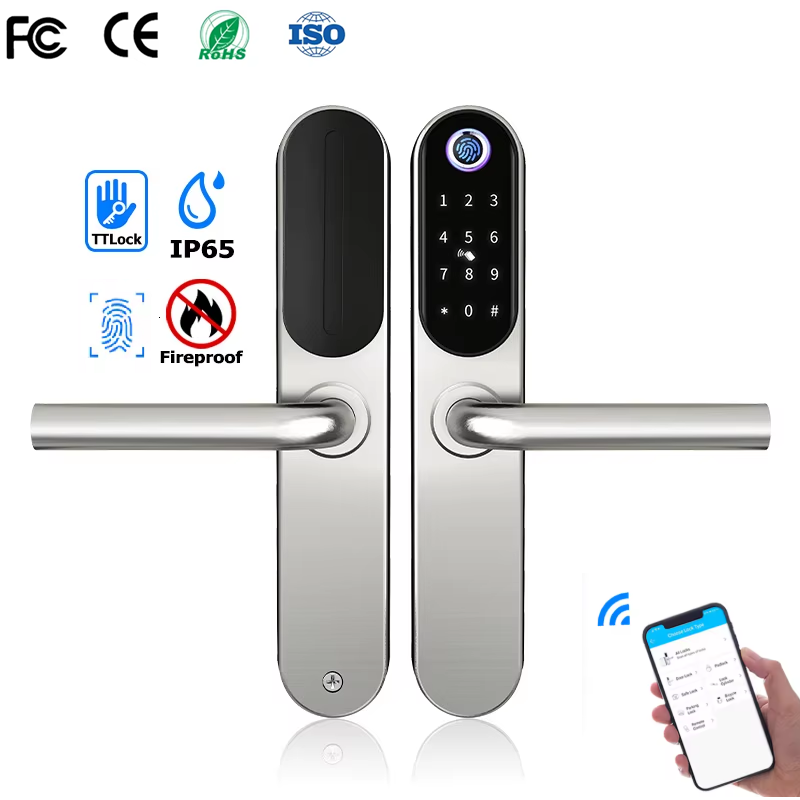 Furniture Sliding Door Hardware - Kunci Pintar Digital Baja Tahan Karat