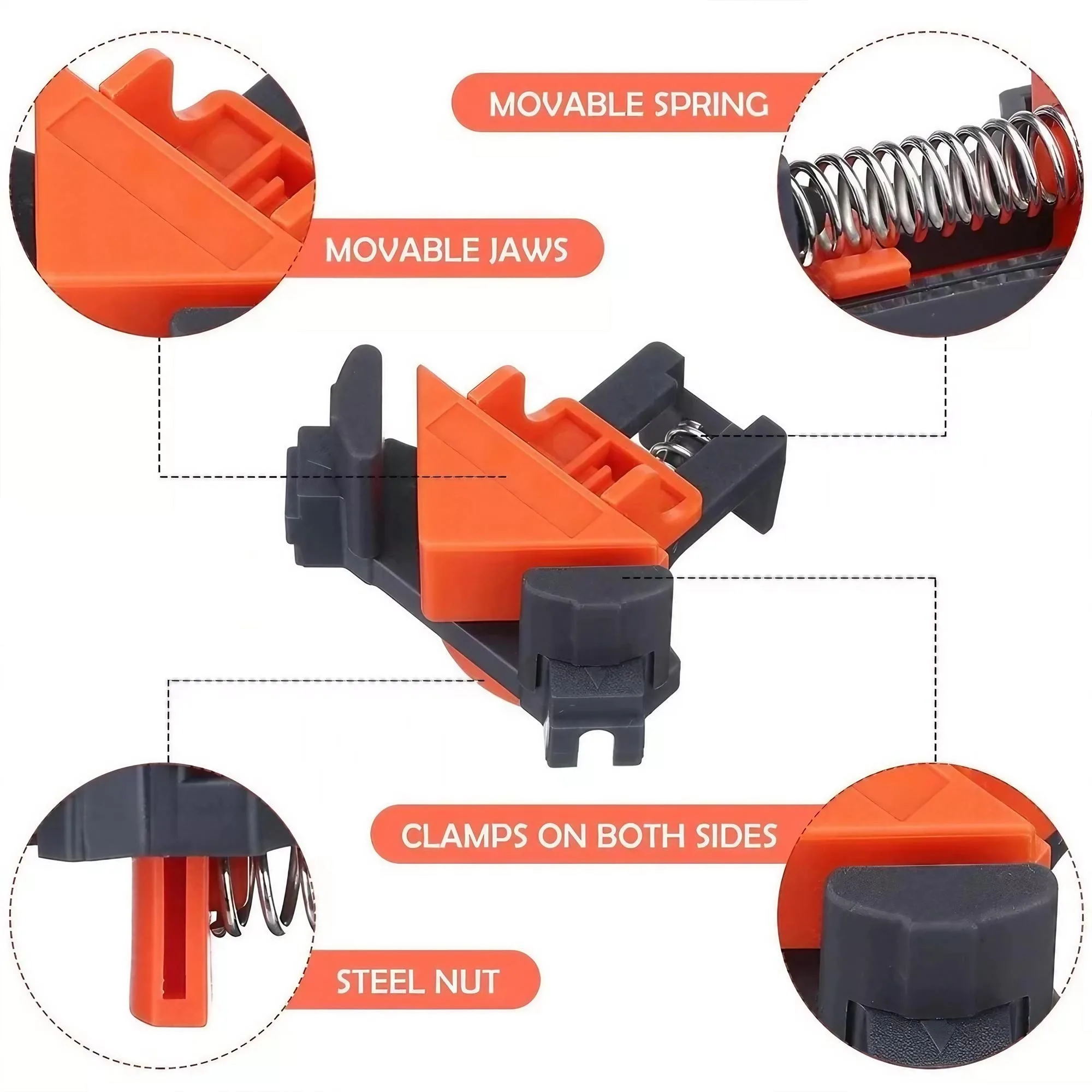 Kit Penjepit Sudut 90 Derajat  - Furniture Joinery Hardware ulasan dan harga