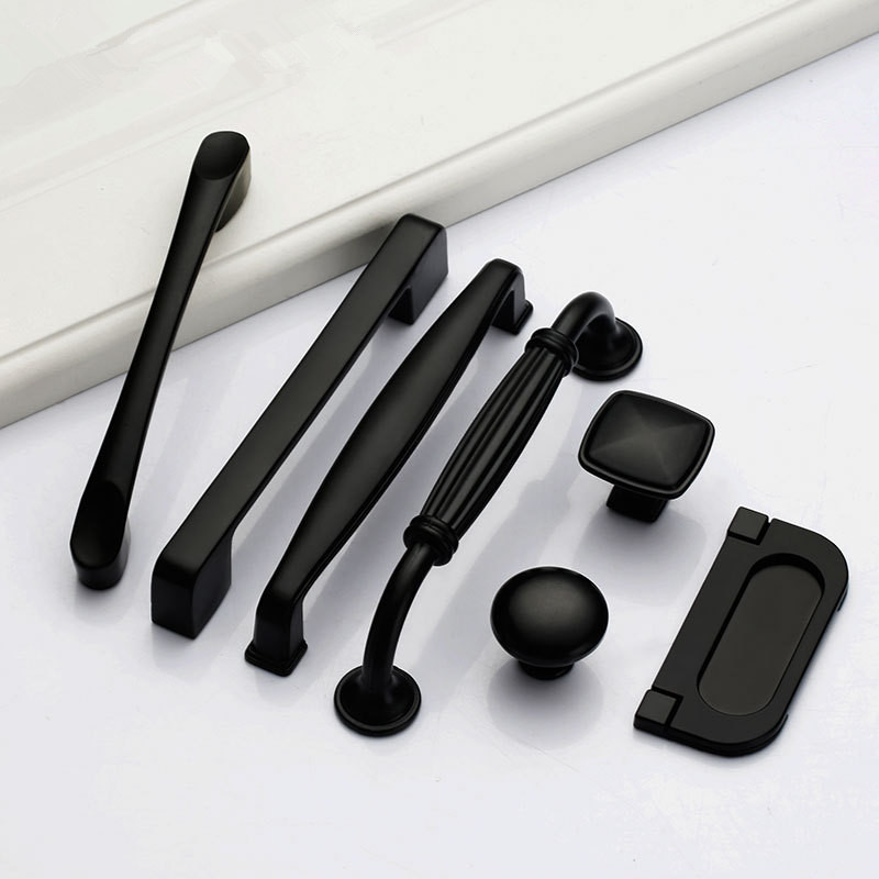Gagang Hitam untuk Kenop Kabin - Furniture Hardware Drawer Pulls ulasan dan harga