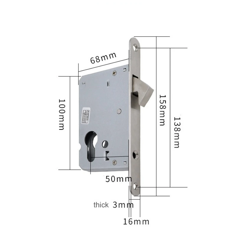 304 Badan Kunci Kait Tunggal B - Furniture Sliding Door Hardware ulasan dan harga