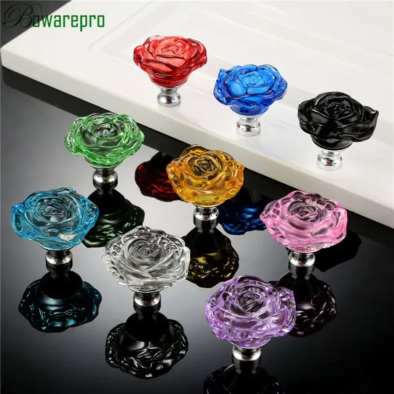 Bowarepro 50MM Kristal Mawar K - Furniture Hardware Drawer Pulls ulasan dan harga