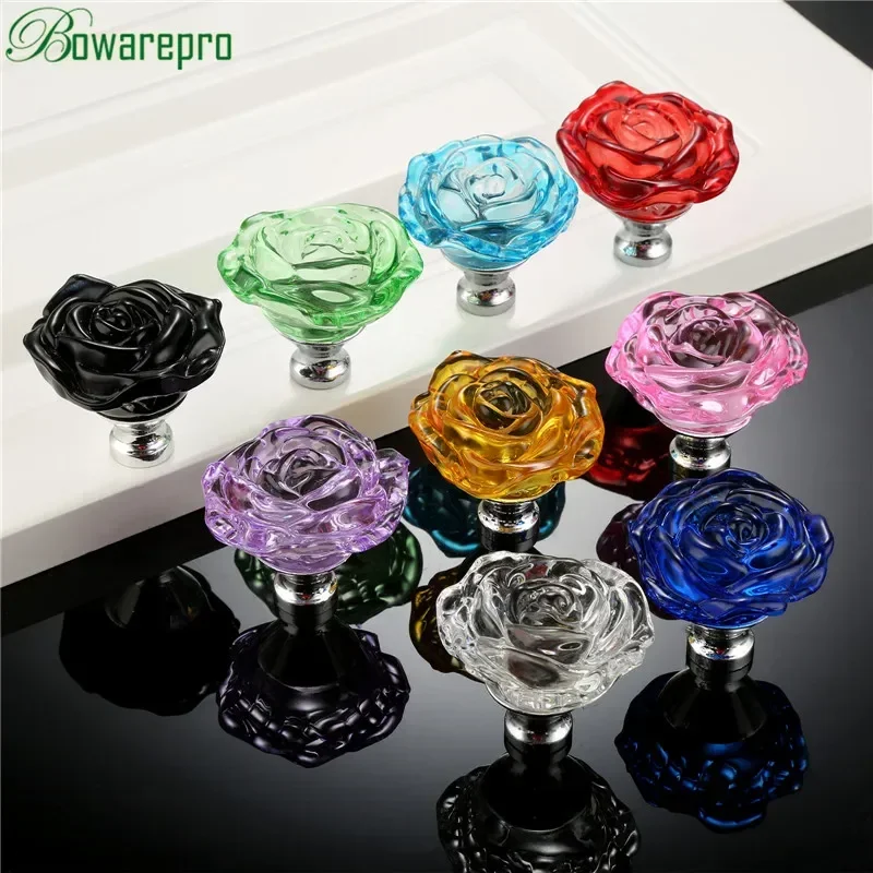 Bowarepro 50MM Kristal Mawar K - Furniture Hardware Drawer Pulls ulasan dan harga