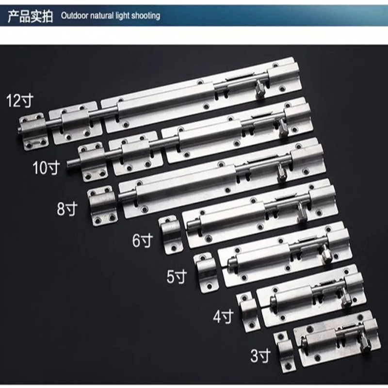 1 PC 3/4/5 Inch Long Silver St - Barrel Bolt Slide ulasan dan harga