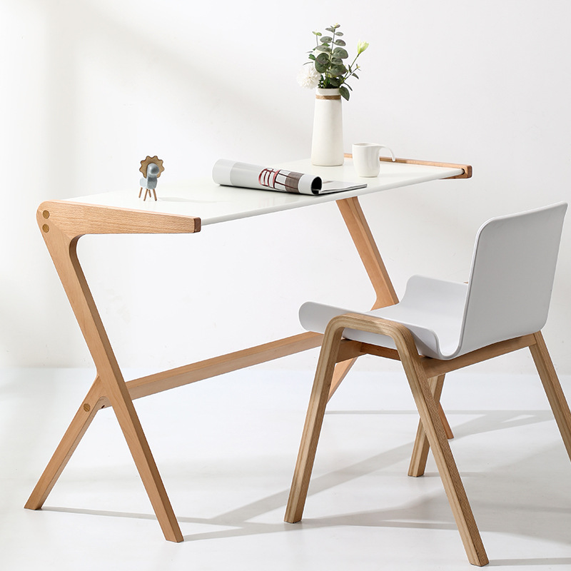 Meja Belajar Kayu Solid Gaya N - Japanese Furniture Hardware ulasan dan harga