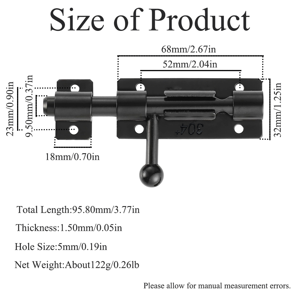 Selot pintu barel baja tahan k - Barrel Bolt Slide ulasan dan harga