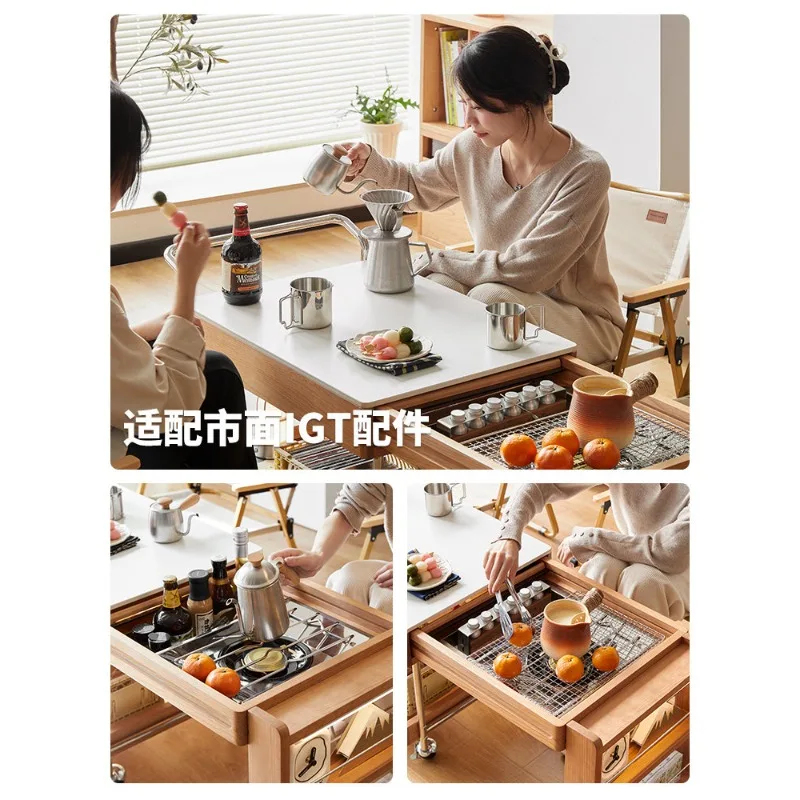Meja Kopi Kayu Cherry Furnitur - Japanese Furniture Hardware ulasan dan harga