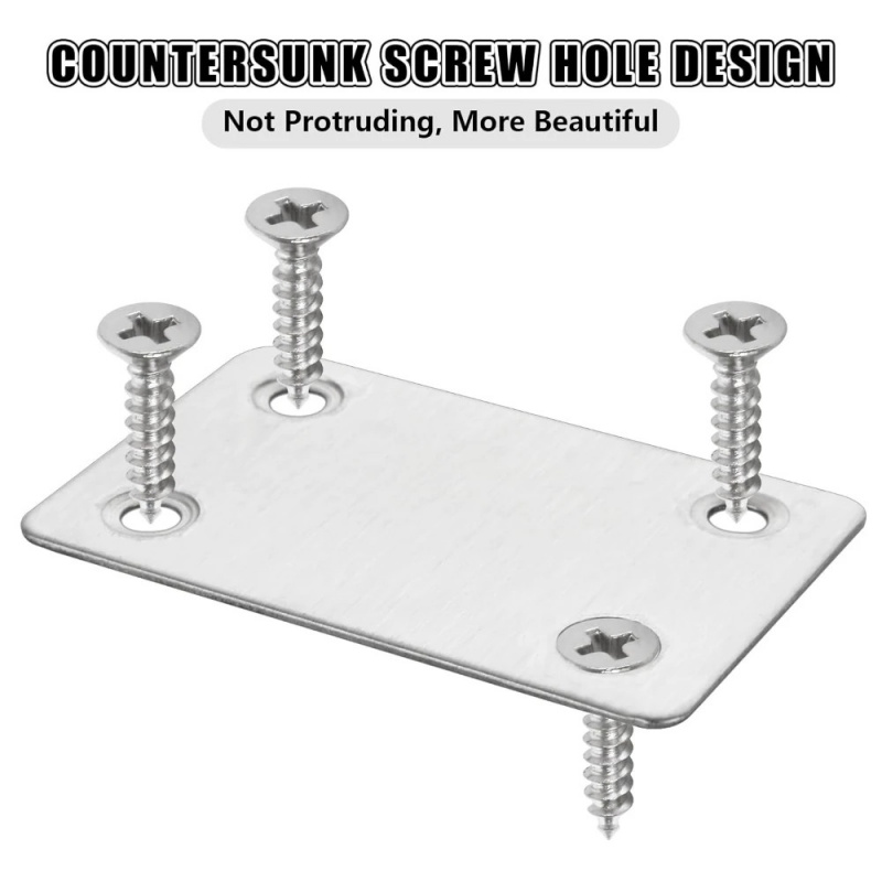10 Buah Set Braket Sudut Datar - Furniture Joinery Hardware ulasan dan harga