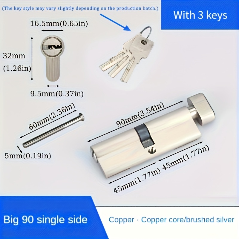 1 Buah Silinder Kunci Standar  - Furniture Sliding Door Hardware ulasan dan harga