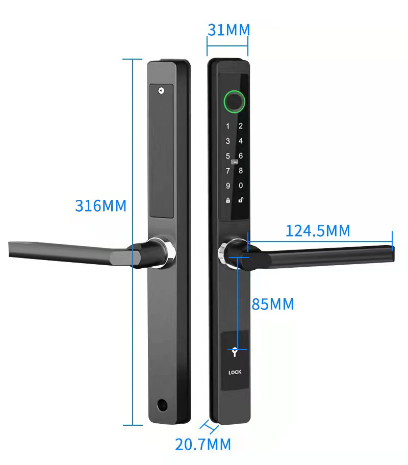 ZHDCOOKEY Kunci Pintu Digital  - Furniture Sliding Door Hardware ulasan dan harga