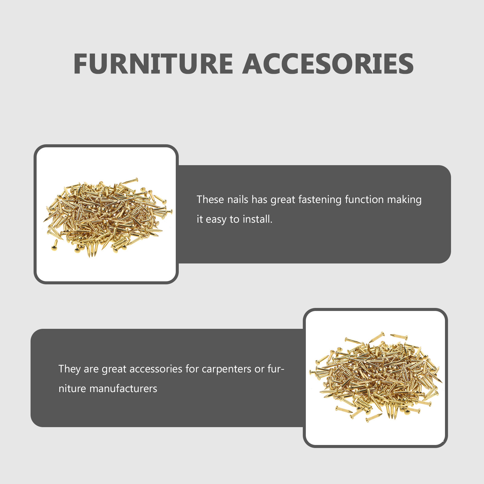 200 Buah Paku Kuningan Kepala  - Furniture Upholstery Hardware ulasan dan harga