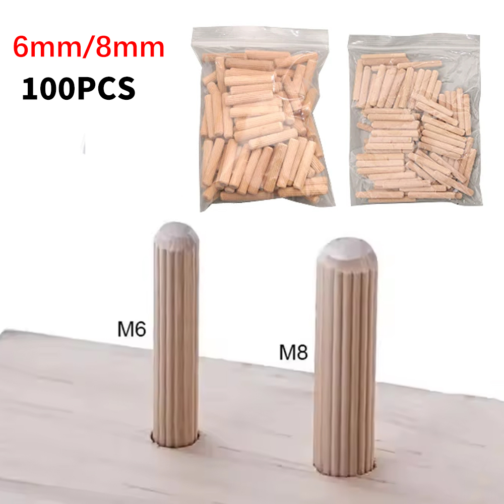 Pin Dowel Kayu 6/8mm Beralur,  - Furniture Joinery Hardware ulasan dan harga