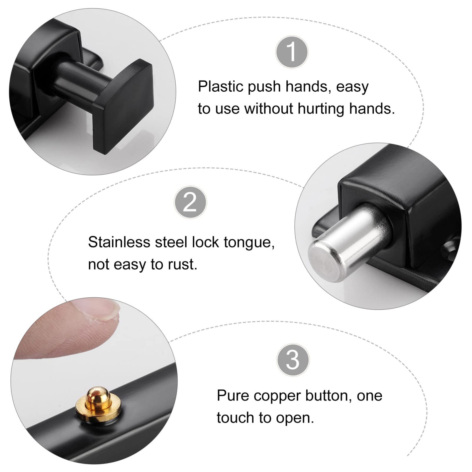 Kunci Gerbang Otomatis Baja An - Barrel Bolt Slide ulasan dan harga