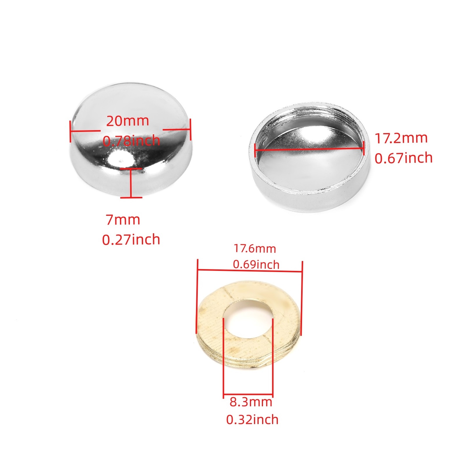20 buah penutup dekorasi sekru - Furniture Joinery Hardware ulasan dan harga