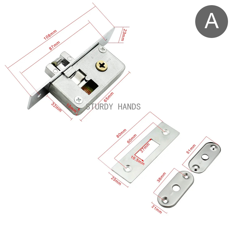 Paduan pin kunci pintu geser t - Furniture Sliding Door Hardware ulasan dan harga